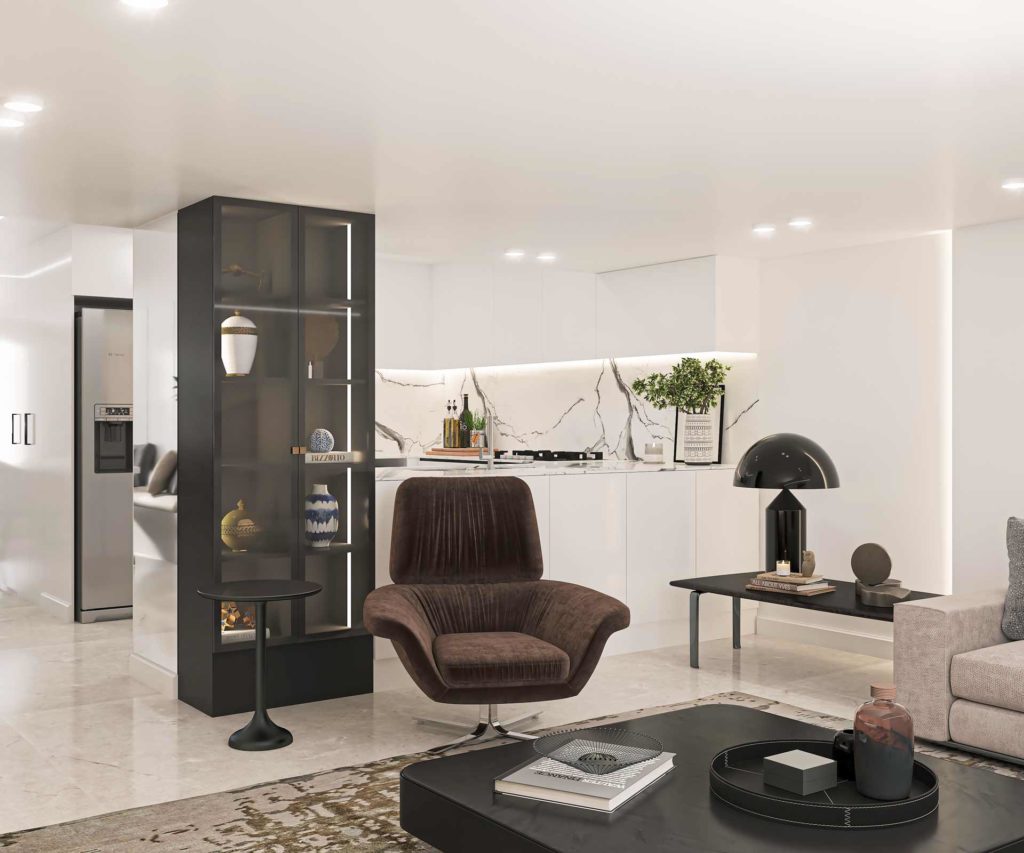 طراحی داخلی لویزان به سبک مدرن