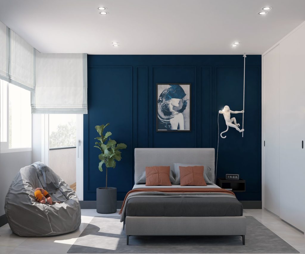 طراحی داخلی قیطریه اتاق خواب ایمان