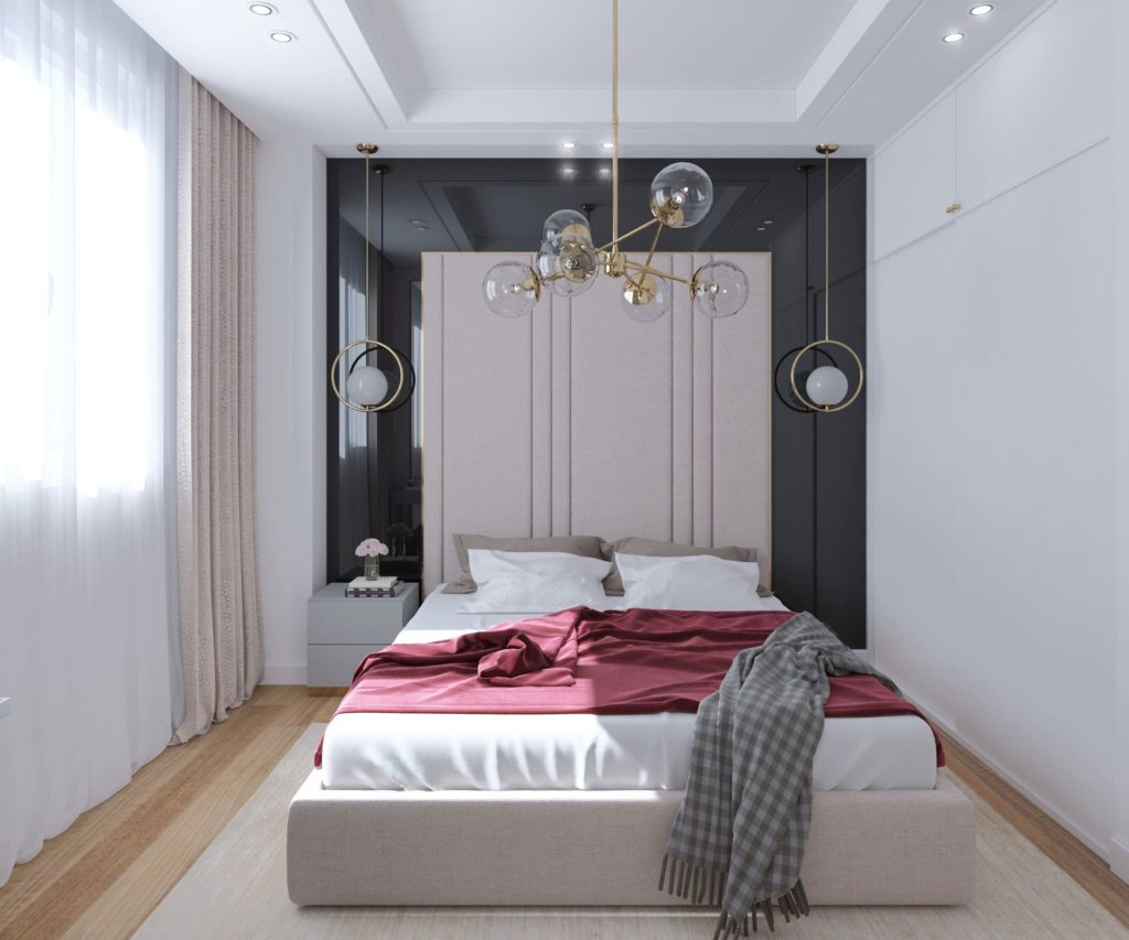 طراحی داخلی مسکونی پیروزی اتاق خواب مستر به سبک مدرن