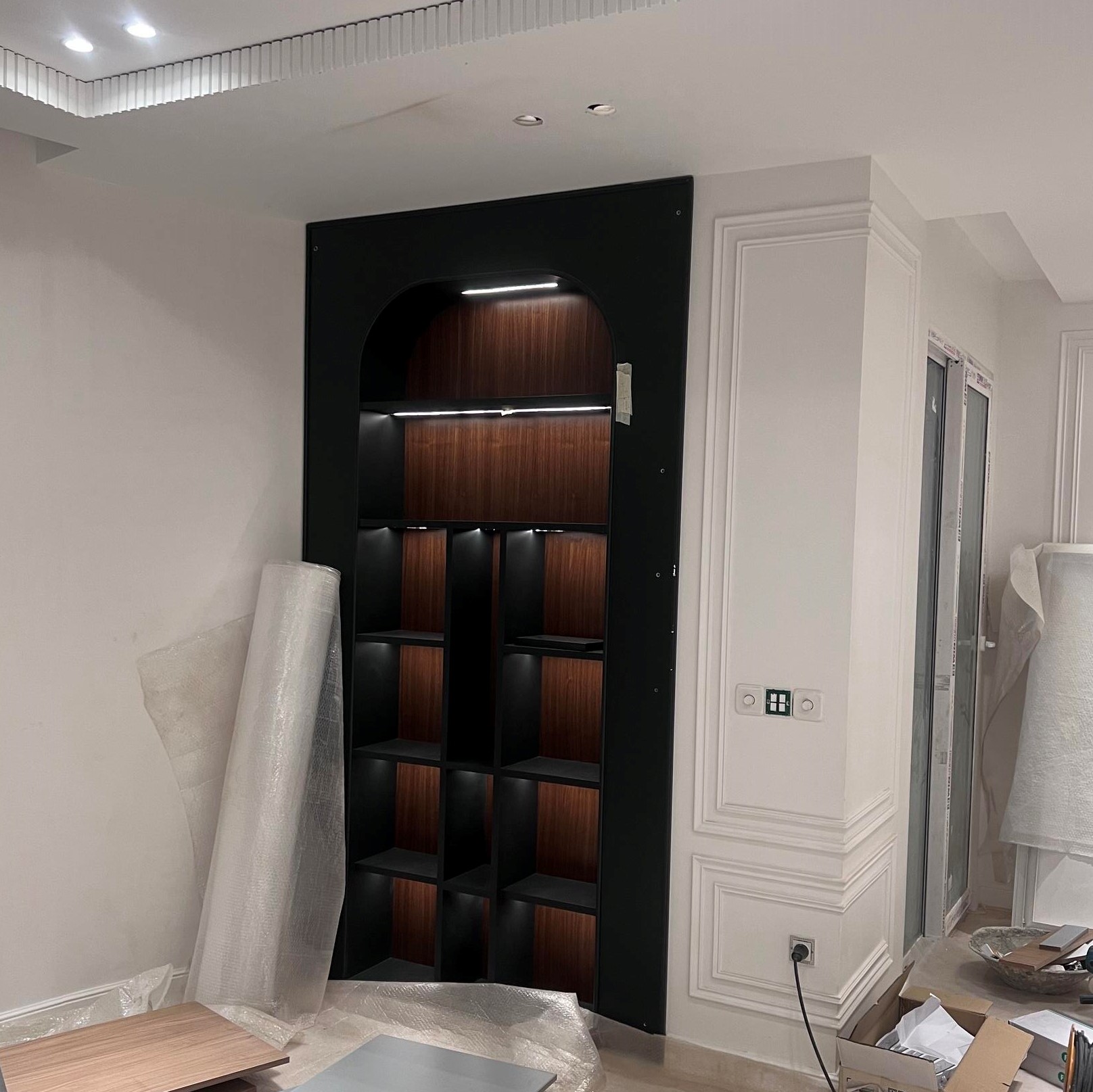 بازسازی مسکونی قیطریه بار پذیرایی