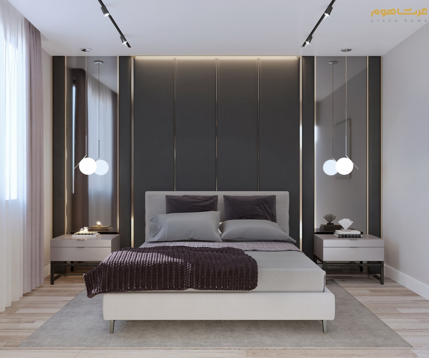 طراحی اتاق خواب نیکفرد به سبک مدرن
