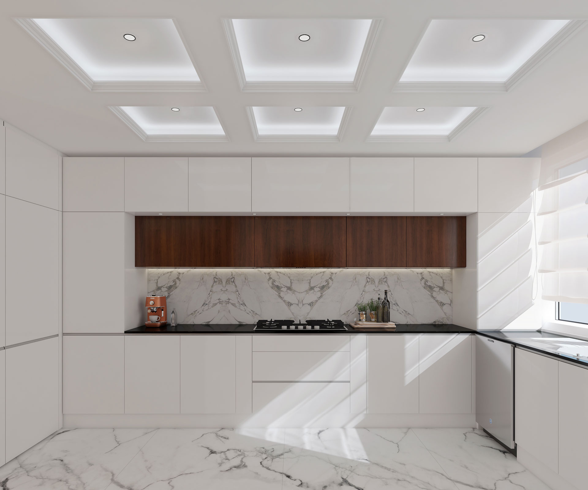 طراحی داخلی آشپزخانه مدرن الهیه