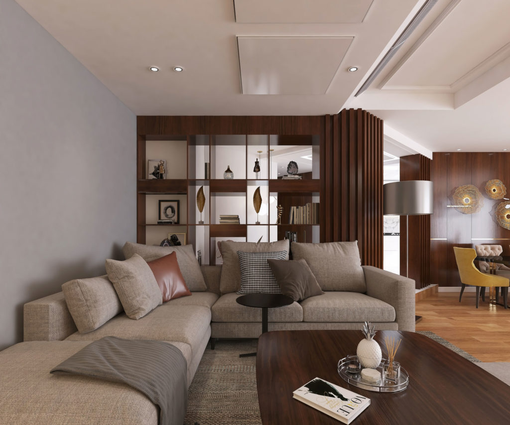 طراحی داخلی مدرن کتابخانه در نشیمن الهیه